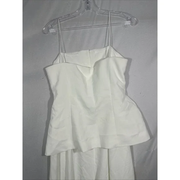 NEW $277 AMANDA UPRICHARD [ Medium ]‎ Yadira Strapless Jumpsuit White #J2030 - Picture 14 of 16